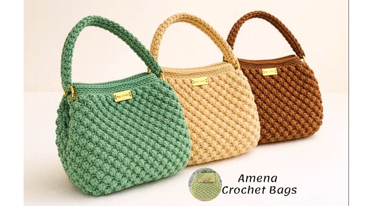 Сумка крючком с новым и уникальным узором | Полный урок для начинающих