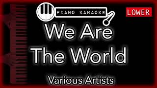 We Are The World (LOWER -3) - Various Artist - Piano Karaoke Instrumental