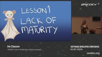 Iris Classon - ASP.NET Core in Production: Lessons Learned | Øredev 2018