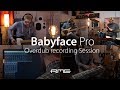 Overdub recording session with the rme babyface pro audio interface