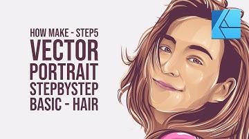 Step 5 How Make Hair Vector Art Using Affinity Designer - Learn Vector Step by Step