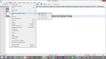 Tutorial How to split view another page document text in Notepad++