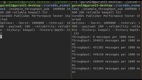 GurumDDS Throughput Example