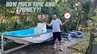 HOW MUCH IT REALLY COST TO RESTORE MY BOSTON WHALER?! | TIME AND MONEY EXPOSED