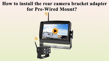 How to install the rear camera bracket adapter for Furrion Pre-Wired Mount?