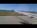 United Airlines Airbus A319 takes off from Vancouver to Houston