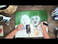 Painting Fur Babies Louis &amp; Bertie for Scorpions Band “Family” Member | 🔇| Fall Asleep Watching Pt.2