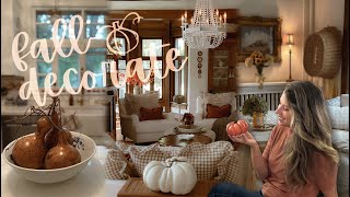 FALL DECORATE WITH ME: Full House Fall Decorating! COZY FALL DECOR IDEAS in a charming old home!