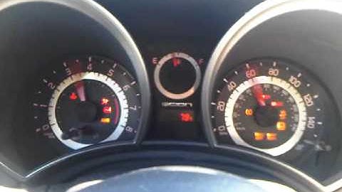 2011 Scion tC Gauges @ Start-up