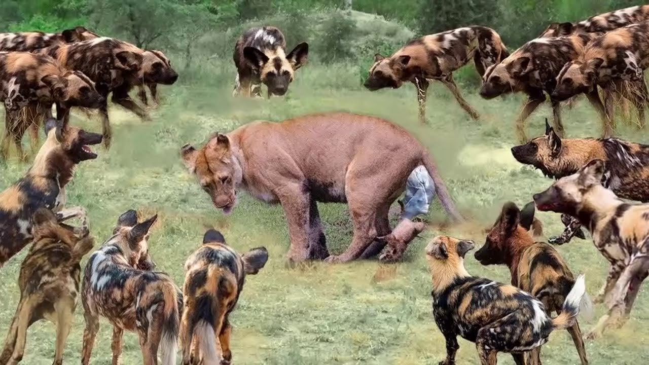 dog v lion