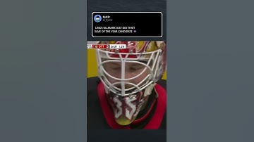 LINUS ULLMARK MAKES A RIDICULOUS SAVE #hockey #nhl #sports #soty