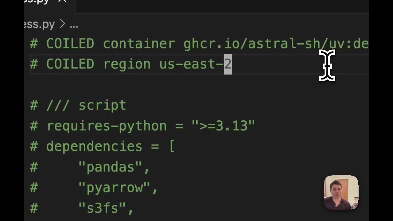 Run Python scripts on the cloud with uv and Coiled