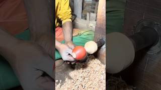 Amazing wodden Pomegranate showpiece making process ! #viral #foryou #making