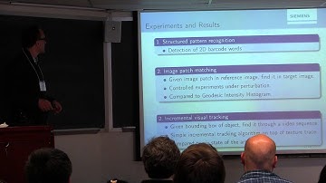 Jan Ernst - February Fourier Talks 2015 - The trace model for invariant signal representations