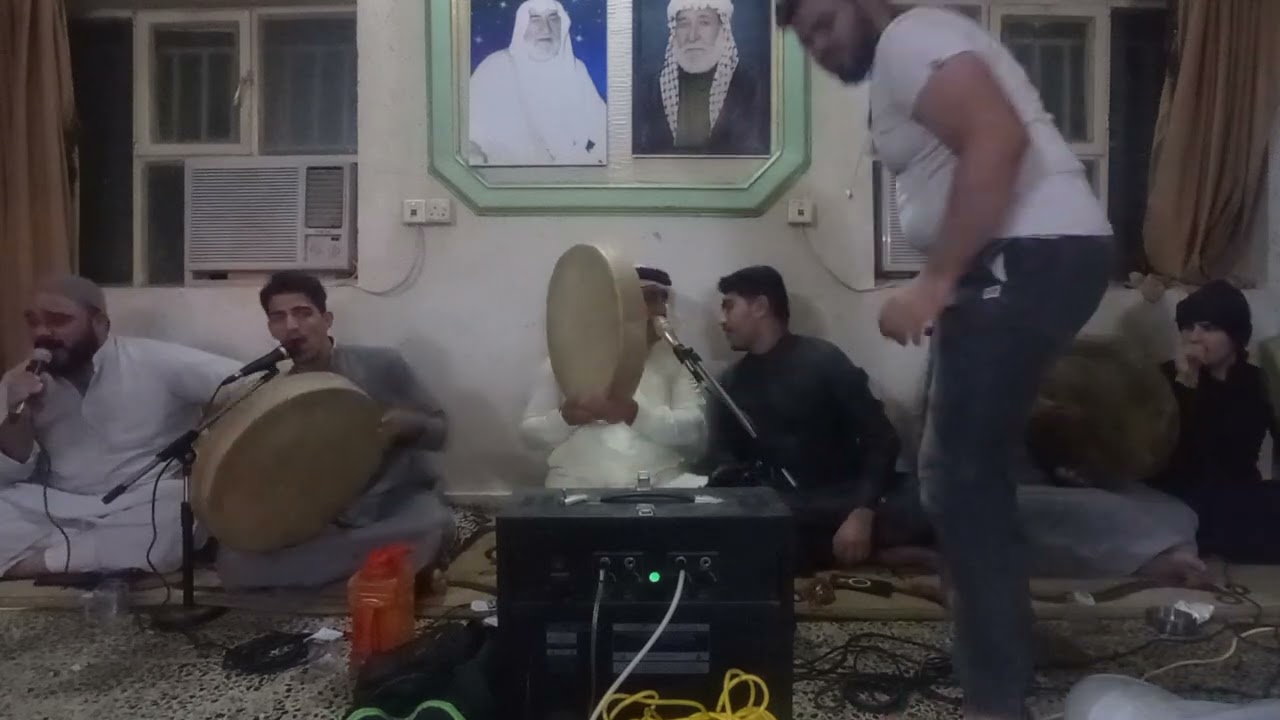 المداح منهل البازي في تكية السيد مصطفى السيد مجيد الشيخ وهيب الرفاعي