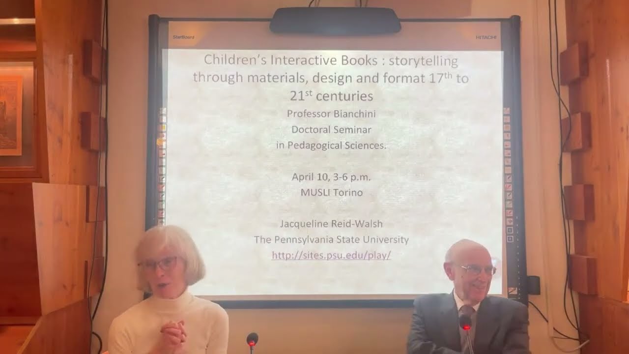 Children's Interactive Books: lezione di dottorato Jacqueline Reid-Walsh