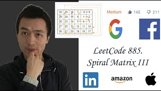 LeetCode 885: Spiral Matrix III - Interview Prep Ep 33 screenshot 3
