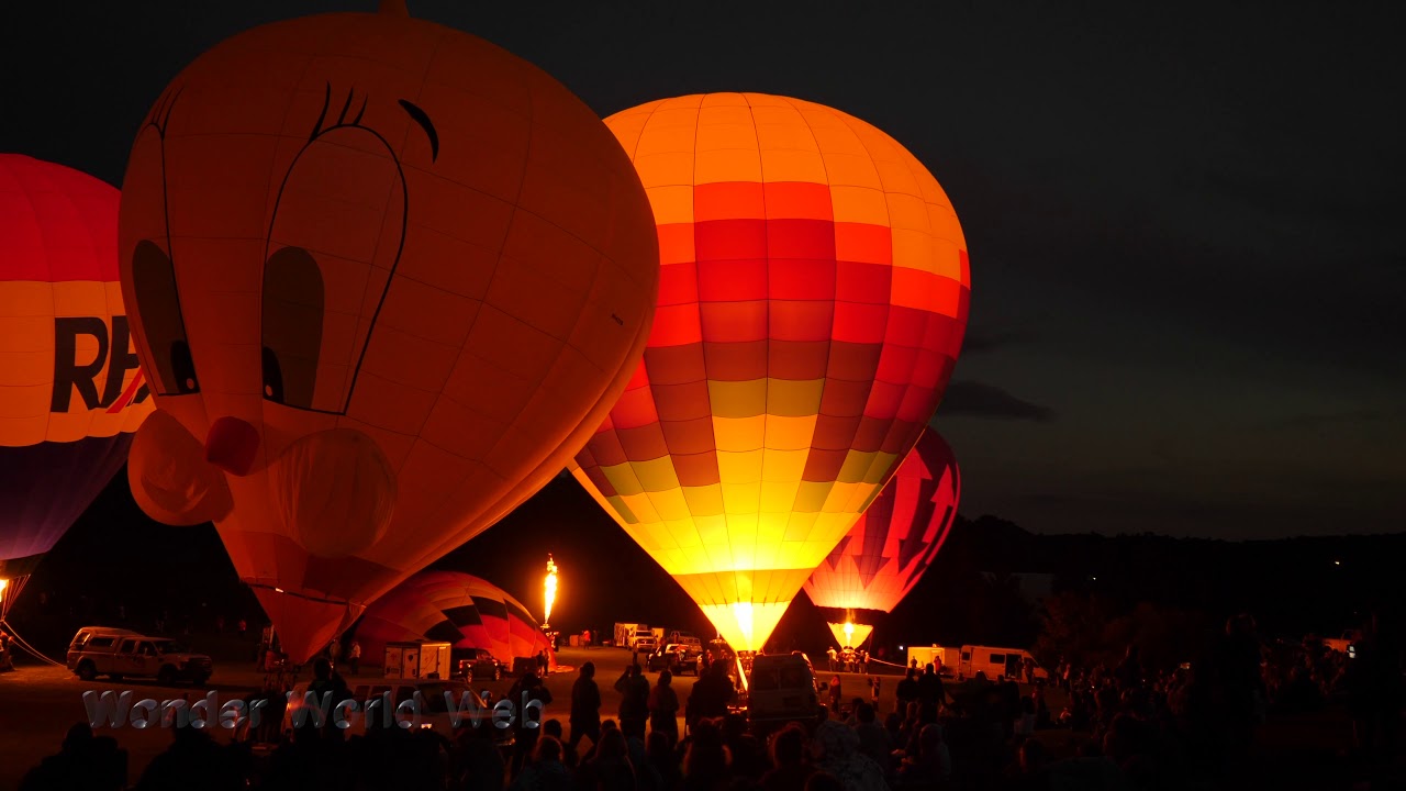 Festival of Balloons Hot Air Balloon Glow At Night in Dansville, NY