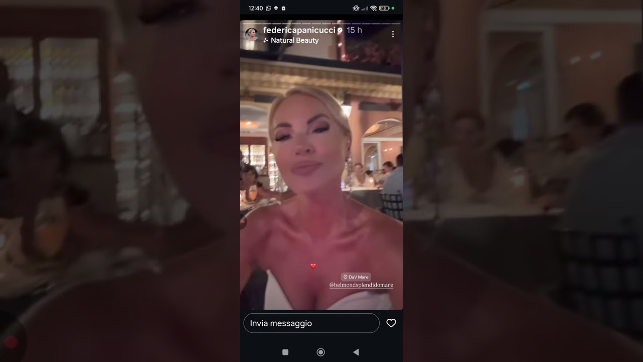 FEDERICA PANICUCCI COL SUO GRANDE AMORE a Portofino, innamorati pi&ugrave; che mai 💖💖