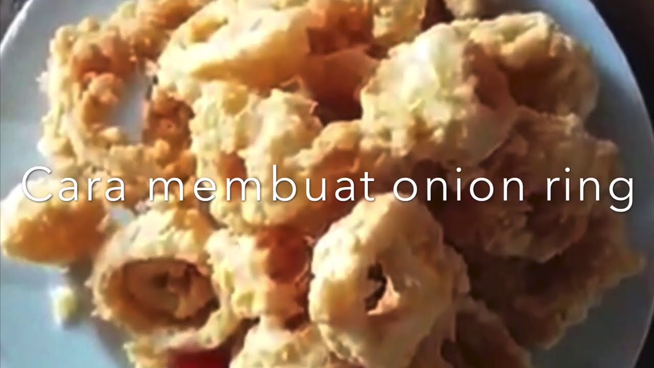 CARA MEMBUAT ONION RING 3 BAHAN 