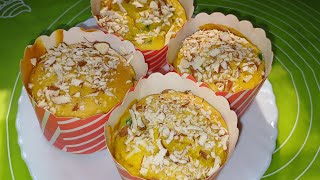 engless mango cup cake recipe। No curd no condensed milk easy and soft cup cake recipe।मगों कप केक