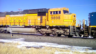 A Northbound BNSF #6254 Empty Energy Coal Train With CSX DPU Power Unit