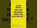 Do You Want To Boost Your Performance?
