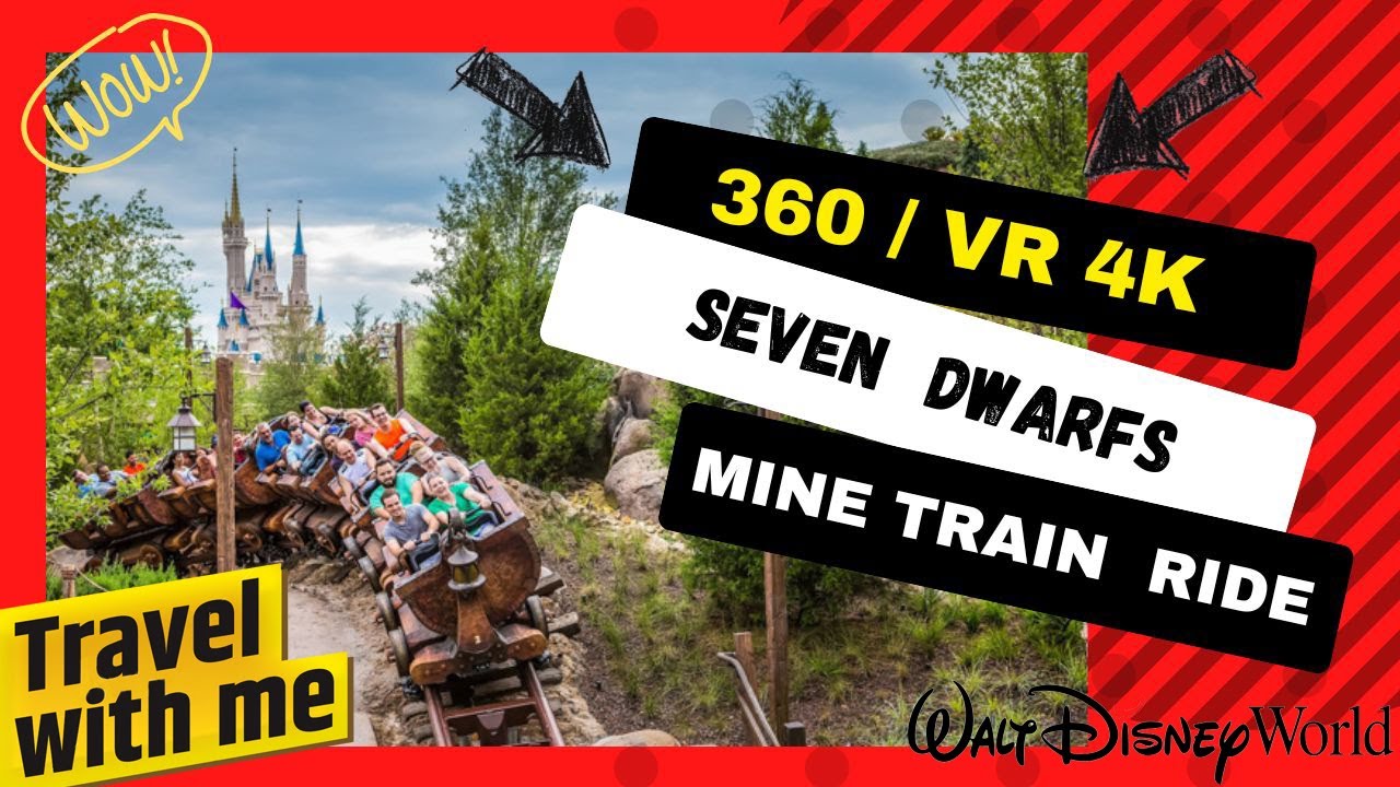 Mine Train Ride Magin 360 / VR 4K Seven Dwarfs Mine Train Full Ride / Magic Kingdom Disney ...