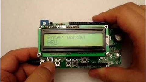 Arduino Phi-1 shield Morse code encoder and decoder