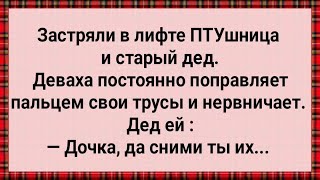 Как ПТУшница и Старый Дед в Лифте Застряли! Сборник Свежих Анекдотов! Юмор! Позитив!