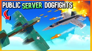 I Attempt to 'DOGFIGHT ' in PUBLIC Servers! | Trailmakers Multiplayer