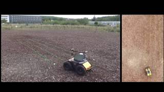 Visual-Servoing based Navigation for Monitoring Row-Crop Fields Profile