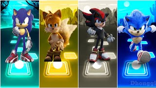 Sonic Prime 🆚️ Tails 🆚️ Shadow 🆚️ Sonic The Hedgehog || TilesHop EDM Rush! | Coffin Dance | Dhonggi