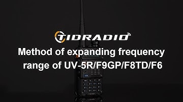 Method of expanding frequency range of UV-5R/F9GP/F8TD/F6