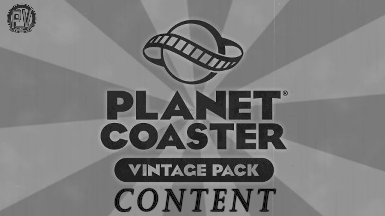 Planet Coaster - Vintage Pack Content