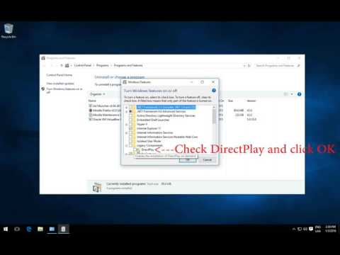 How to Enable DirectPlay in Windows 10!