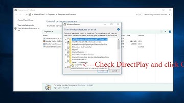 How to Enable DirectPlay in Windows 10!