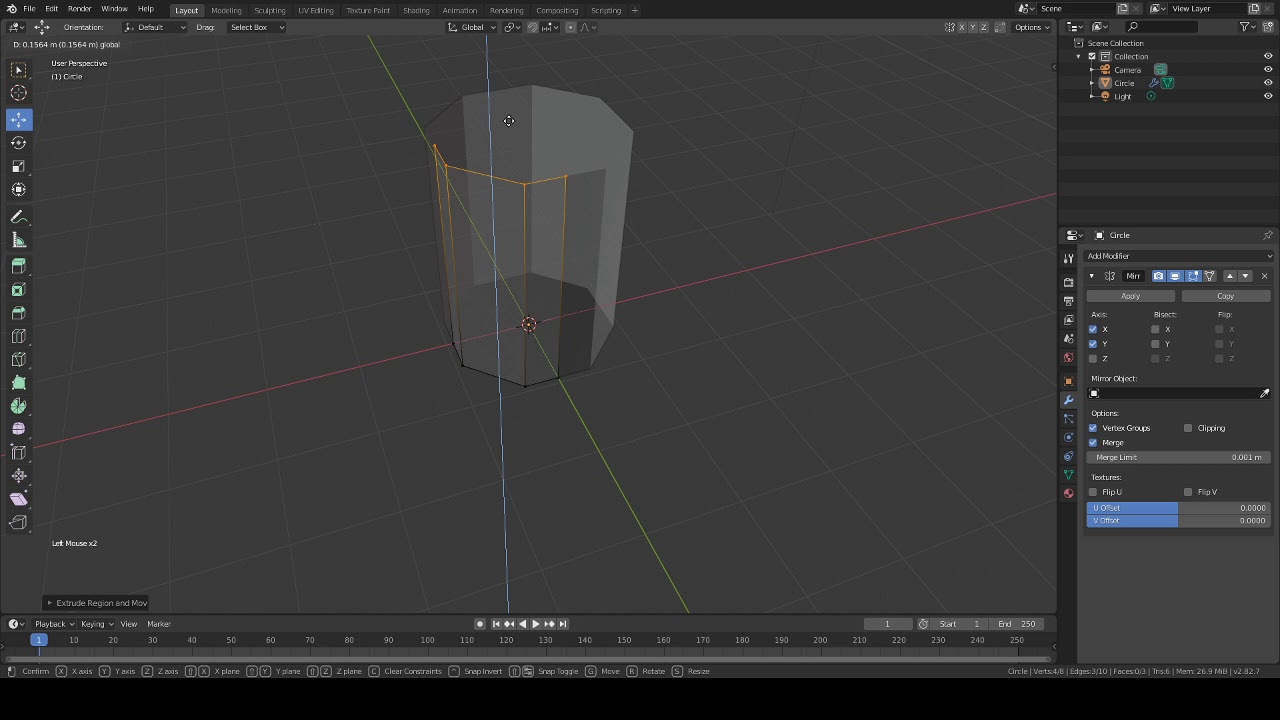 Blender 2 8 Mirror Modifier Problem And Fix Youtube