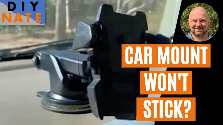 Fix Car Cell Phone Holder Not Sticking! Sticky Gel Pad & Suction Cup Solve (iOttie) - by DIYNate
