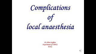 Complications of local anesthesia screenshot 5