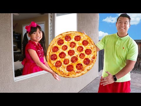 Emma Juegos de Pizza Gigante Juguetes de Drive Thru Auto-Servicio de Comida Rapida