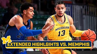 Memphis vs. Michigan | Extended Highlights | Big Ten Men's Basketball | Nov. 22, 2023