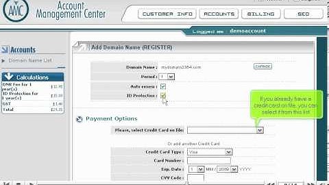 How to setup a New Domain Name in Account Management Center - Canadian Web Hosting