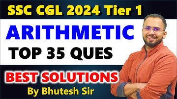 Top 35 Arithmetic questions of SSC CGL 2024 Tier 1
