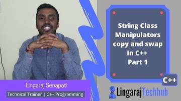 String Class Manipulators copy and swap In C++ Part  1 #121