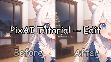 [ PixAI Tutorial ] How to add elements to your artwork? -- Edit feature