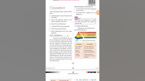 Part1 12th std computer science chapter7 python functions Tamil explanation
