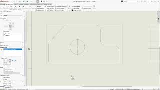 SolidWorks Drafting Demo 6 Change line weight on orthographic views