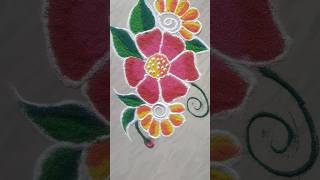 Easy Shaded Flower Designs #rangoli #easyrangoli