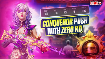 क्या ZERO KD के साथ होगा SOLO CONQUEROR #vpsinghgaming #soloconquerorrankpush #noobtoproinpubg